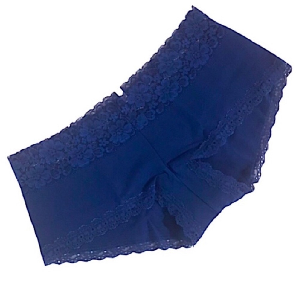 PINK Victoria’s Secret NFL Indianapolis Colts Low Rise Boyshort with Lace Trim - Picture 2 of 16